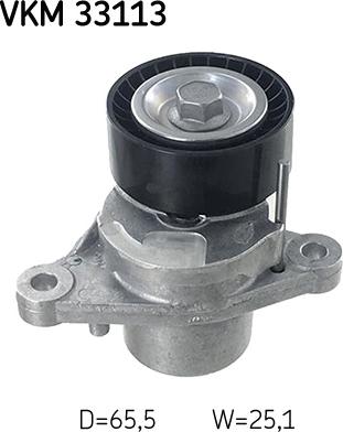 SKF VKM 33113 - Направляющий ролик, поликлиновый ремень parts5.com