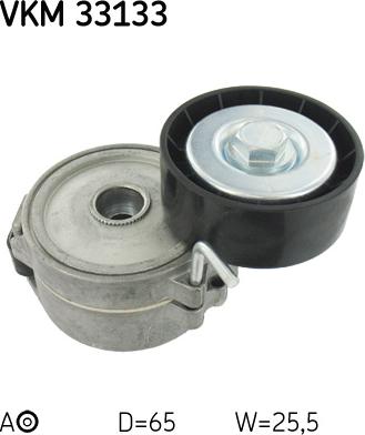 SKF VKM 33133 - Направляющий ролик, поликлиновый ремень parts5.com