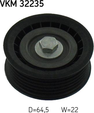 SKF VKM 32235 - Направляющий ролик, поликлиновый ремень parts5.com