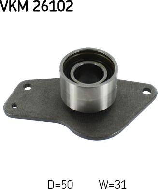 SKF VKM 26102 - Deflection / Guide Pulley, timing belt parts5.com