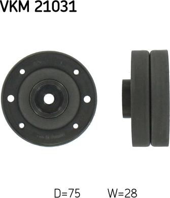 SKF VKM 21031 - Deflection / Guide Pulley, timing belt parts5.com