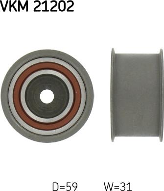 SKF VKM 21202 - Направляющий ролик, зубчатый ремень parts5.com