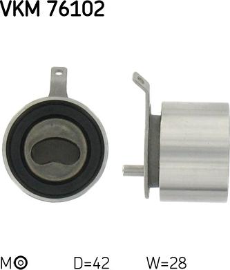 SKF VKM 76102 - Натяжной ролик, ремень ГРМ parts5.com