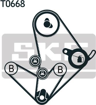 SKF VKMA 95014 - Комплект ремня ГРМ parts5.com