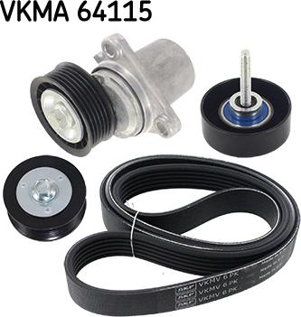 SKF VKMA 64115 - Поликлиновый ременный комплект parts5.com