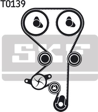 SKF VKMC 05156-1 - Water Pump & Timing Belt Set parts5.com