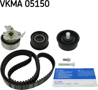 SKF VKMA 05150 - Комплект ремня ГРМ parts5.com