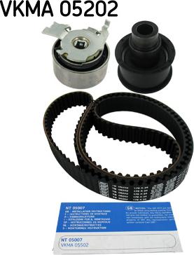 SKF VKMA 05202 - Комплект ремня ГРМ parts5.com