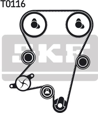 SKF VKMC 05222 - Water Pump & Timing Belt Set parts5.com