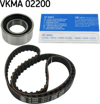 SKF VKMA 02200 - Комплект ремня ГРМ parts5.com