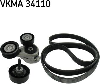 SKF VKMA 34110 - Juego de correas trapeciales poli V parts5.com