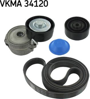 SKF VKMA 34120 - Поликлиновый ременный комплект parts5.com
