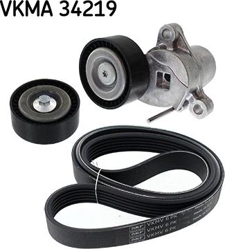 SKF VKMA 34219 - Поликлиновый ременный комплект parts5.com