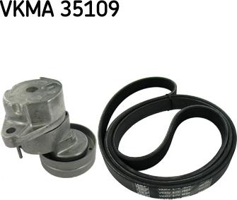 SKF VKMA 35109 - Juego de correas trapeciales poli V parts5.com