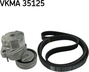 SKF VKMA 35125 - Поликлиновый ременный комплект parts5.com