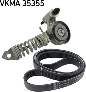 SKF VKMA 35355 - Juego de correas trapeciales poli V parts5.com