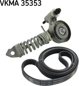 SKF VKMA 35353 - Juego de correas trapeciales poli V parts5.com