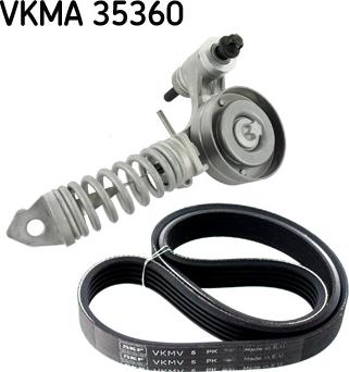 SKF VKMA 35360 - V-Ribbed Belt Set parts5.com