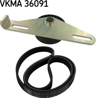 SKF VKMA 36091 - V-Ribbed Belt Set parts5.com