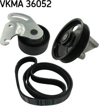 SKF VKMA 36052 - Поликлиновый ременный комплект parts5.com