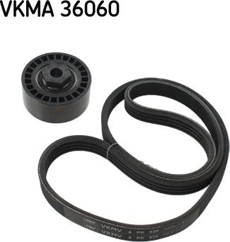 SKF VKMA 36060 - Juego de correas trapeciales poli V parts5.com