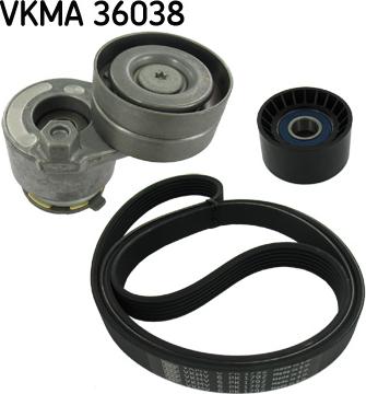 SKF VKMA 36038 - Поликлиновый ременный комплект parts5.com