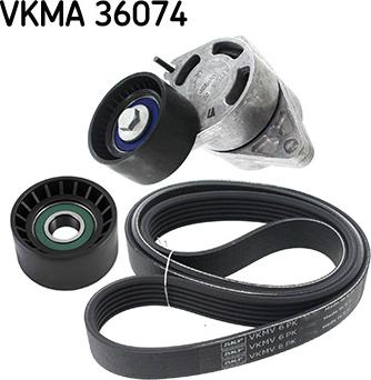 SKF VKMA 36074 - Поликлиновый ременный комплект parts5.com