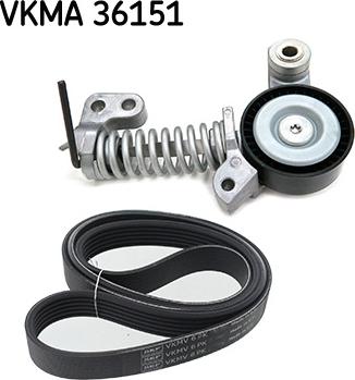 SKF VKMA 36151 - Поликлиновый ременный комплект parts5.com