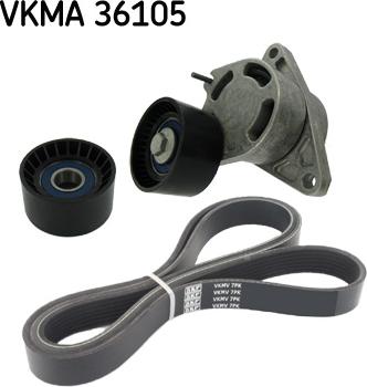 SKF VKMA 36105 - Поликлиновый ременный комплект parts5.com