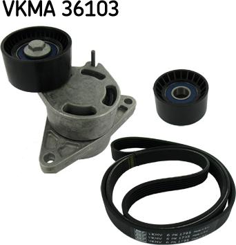 SKF VKMA 36103 - Поликлиновый ременный комплект parts5.com