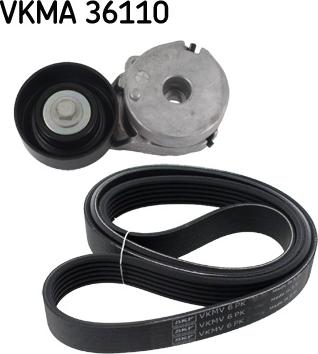 SKF VKMA 36110 - V-Ribbed Belt Set parts5.com