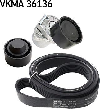 SKF VKMA 36136 - Поликлиновый ременный комплект parts5.com