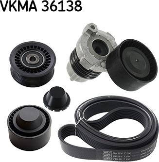 SKF VKMA 36138 - Поликлиновый ременный комплект parts5.com