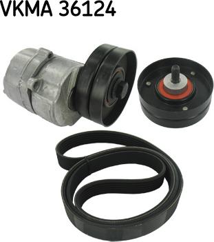 SKF VKMA 36124 - Поликлиновый ременный комплект parts5.com