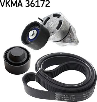 SKF VKMA 36172 - Поликлиновый ременный комплект parts5.com