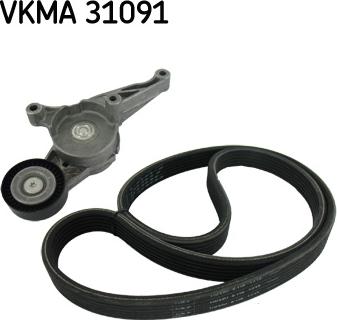 SKF VKMA 31091 - Поликлиновый ременный комплект parts5.com