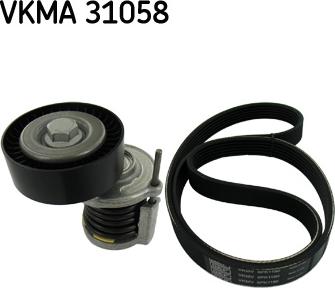 SKF VKMA 31058 - Поликлиновый ременный комплект parts5.com