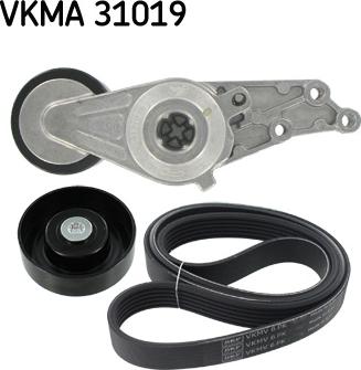 SKF VKMA 31019 - V-Ribbed Belt Set parts5.com