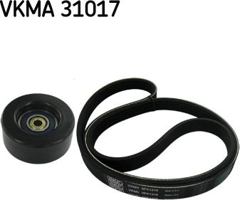 SKF VKMA 31017 - Juego de correas trapeciales poli V parts5.com