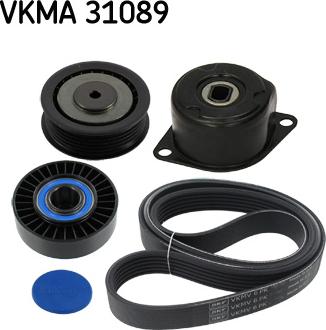 SKF VKMA 31089 - Поликлиновый ременный комплект parts5.com