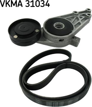 SKF VKMA 31034 - V-Ribbed Belt Set parts5.com