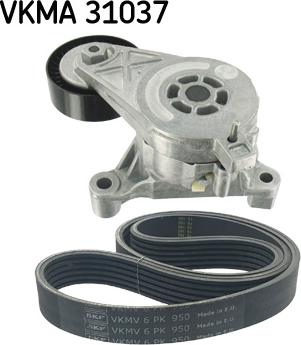 SKF VKMA 31037 - Поликлиновый ременный комплект parts5.com