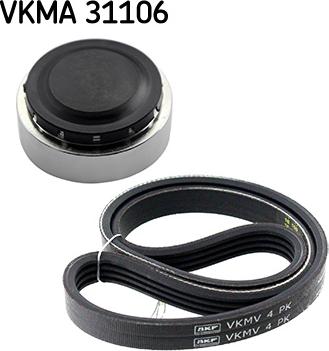 SKF VKMA 31106 - Поликлиновый ременный комплект parts5.com