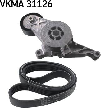 SKF VKMA 31126 - Поликлиновый ременный комплект parts5.com