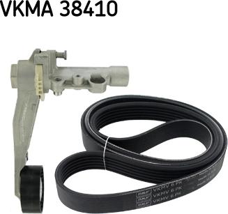 SKF VKMA 38410 - Juego de correas trapeciales poli V parts5.com