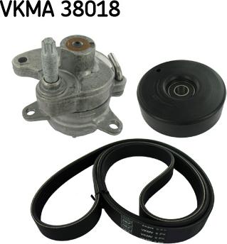 SKF VKMA 38018 - Поликлиновый ременный комплект parts5.com