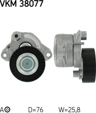 SKF VKMA 38078 - Поликлиновый ременный комплект parts5.com