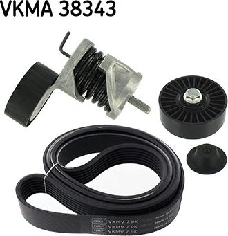 SKF VKMA 38343 - Поликлиновый ременный комплект parts5.com