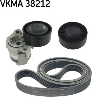 SKF VKMA 38212 - Поликлиновый ременный комплект parts5.com