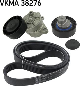 SKF VKMA 38276 - Juego de correas trapeciales poli V parts5.com